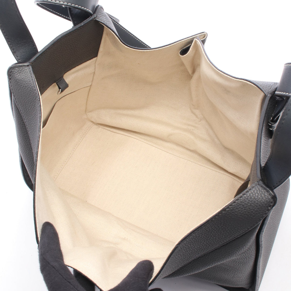 HAMMOCK MEDIUM ハンモック ミディアム 2WAY ハンドバッグ レザー ダークグレー ロエベ