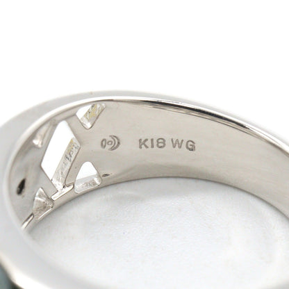 パール ダイヤモンド リング リング 指輪 K18WG ダイヤモンド パール ホワイトゴールド ブラック クリア タサキ