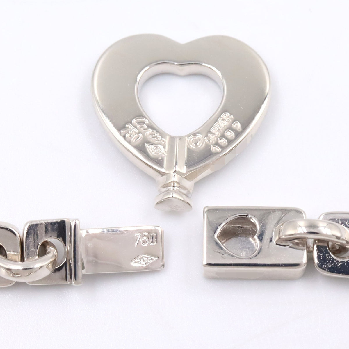 フィデリティ ハートキー ブレスレット ブレスレット K18WG ホワイトゴールド カルティエ アクセサリー Cartier