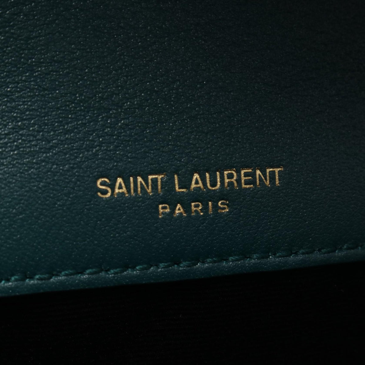 ニキ ベイビー チェーンショルダーバッグ ベロア グリーン サンローランパリ