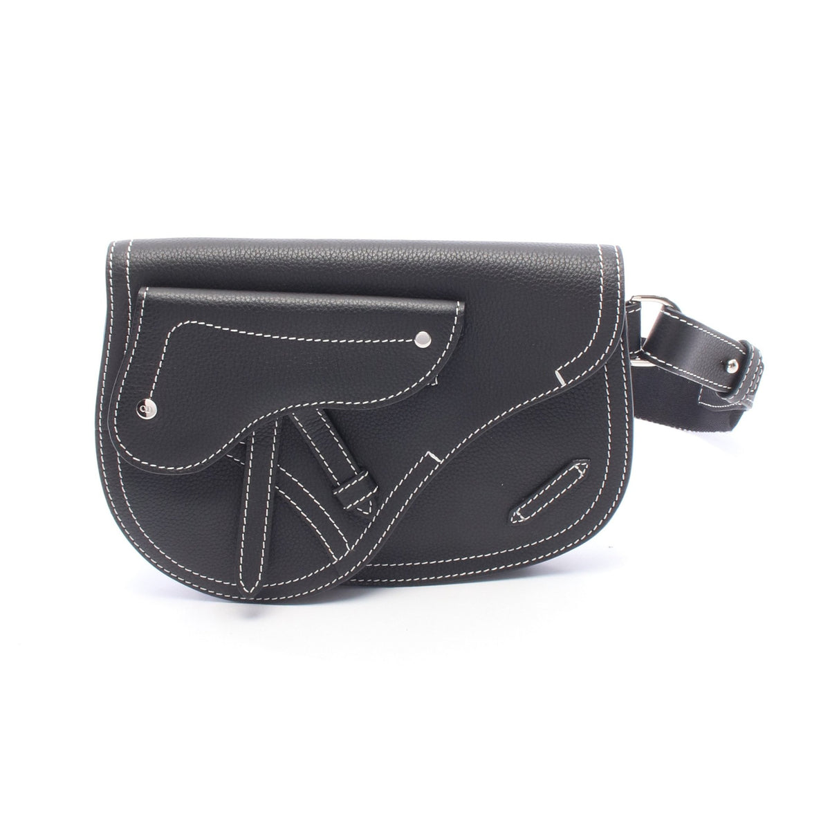 SADDLE サドル ボディバッグ ウエストバッグ レザー ブラック クリスチャンディオール