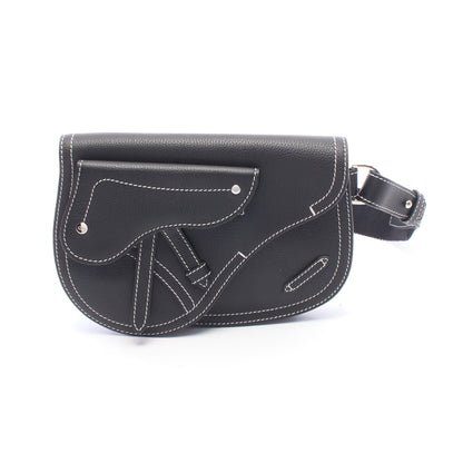 SADDLE サドル ボディバッグ ウエストバッグ レザー ブラック クリスチャンディオール