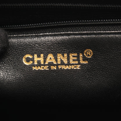2.55 ハンドバッグ トートバッグ キャビアスキン ホワイト ブラック ゴールド金具 シャネル