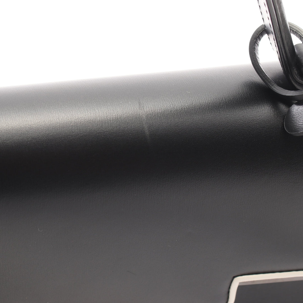 タンペート MM 2WAY ハンドバッグ レザー ブラック ホワイト デルヴォー