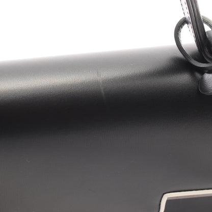 タンペート MM 2WAY ハンドバッグ レザー ブラック ホワイト デルヴォー