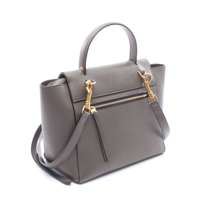 BELT BAG MICRO ベルトバッグ マイクロ 2WAY ハンドバッグ レザー グレー セリーヌ