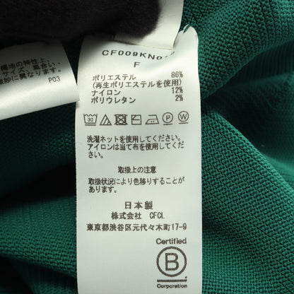 ペプラム リブ ニット ナイロン グリーン シーエフシーエル