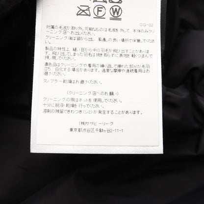 JASPER ジャスパー フード付き ダウンジャケット コットン ブラック カナダグース