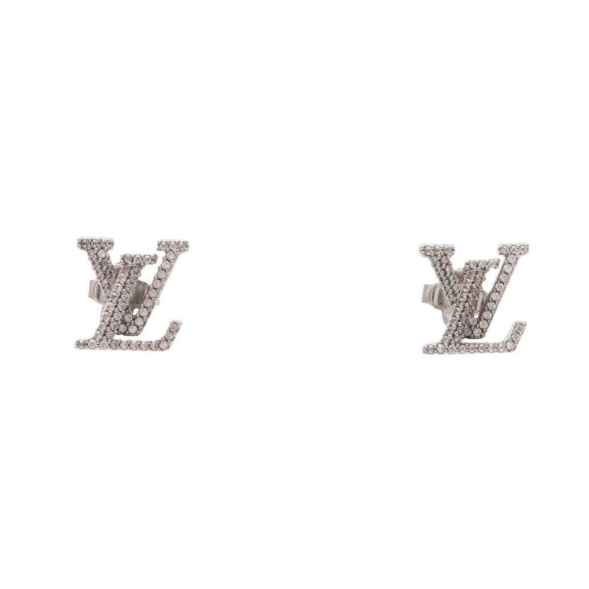 ブックル ドレイユ LV アイコニック ストラス ピアス ラインストーン シルバー クリア ルイヴィトン