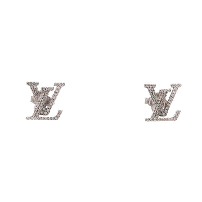ブックル ドレイユ LV アイコニック ストラス ピアス ラインストーン シルバー クリア ルイヴィトン