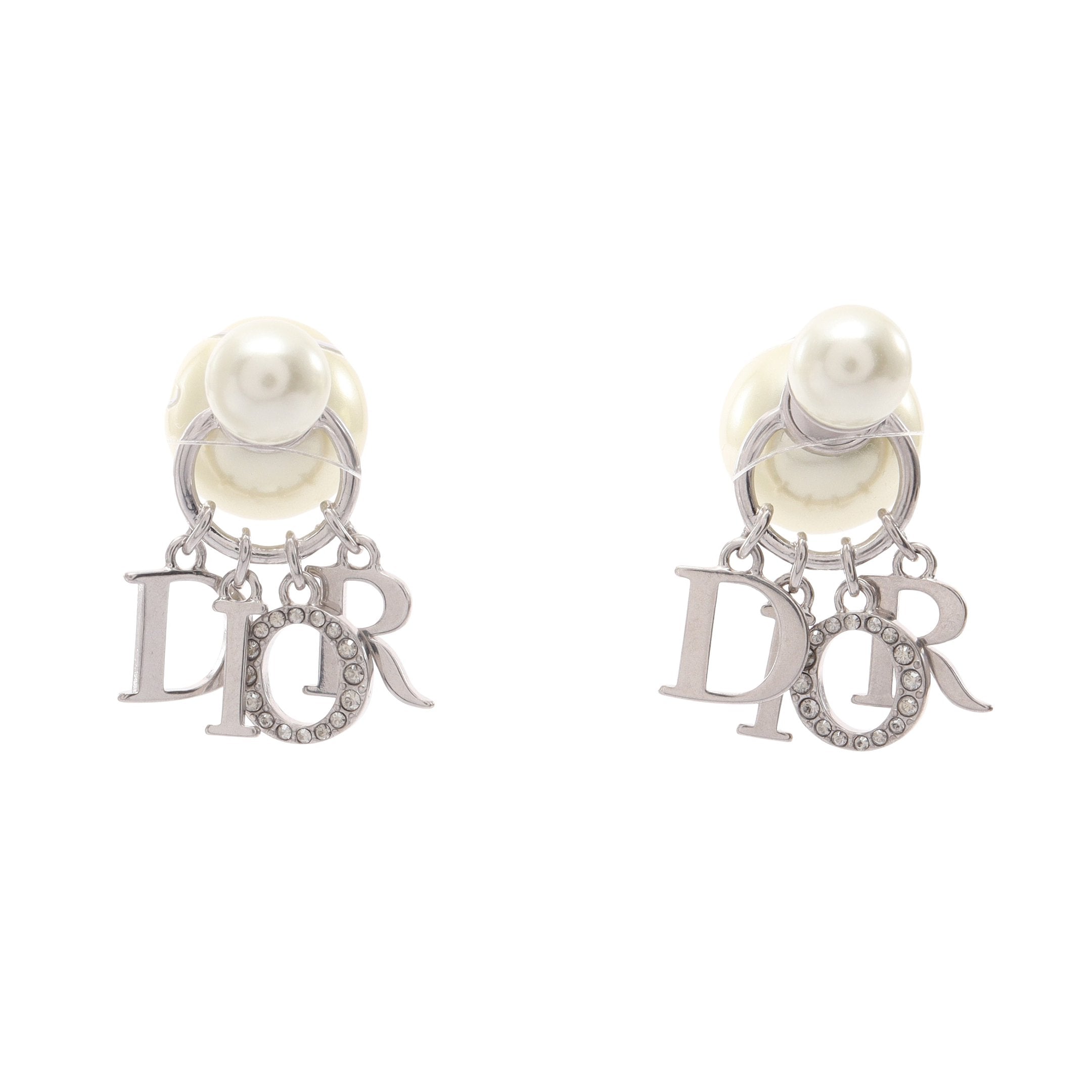 Christian Dior パール ピアス 片耳用　スカーフ Dior Tribales トライバル ピアス フェイクパール ラインストーン