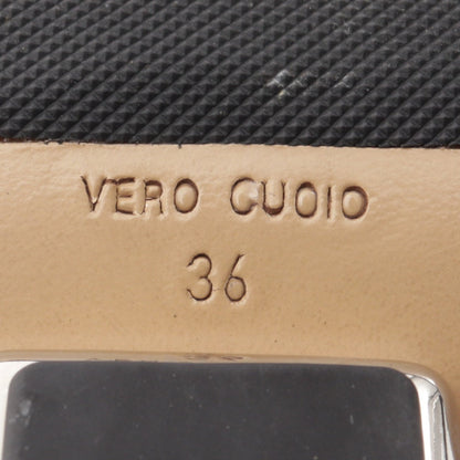 FENDI FIRST サンダル レザー シルバー フェンディ