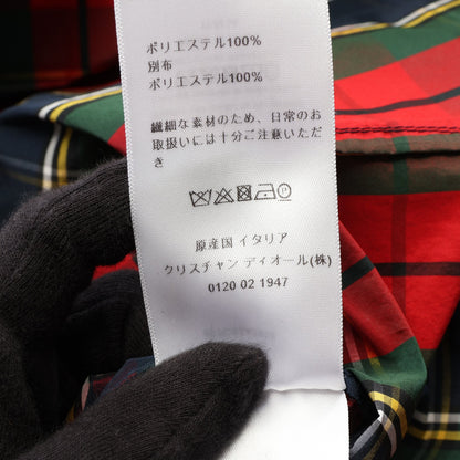 伊勢丹 チェックン ディオール 20周年記念 アノラックジャケット フード付き マウンテンパーカー レッド ネイビー マルチカラー クリスチャンディオール