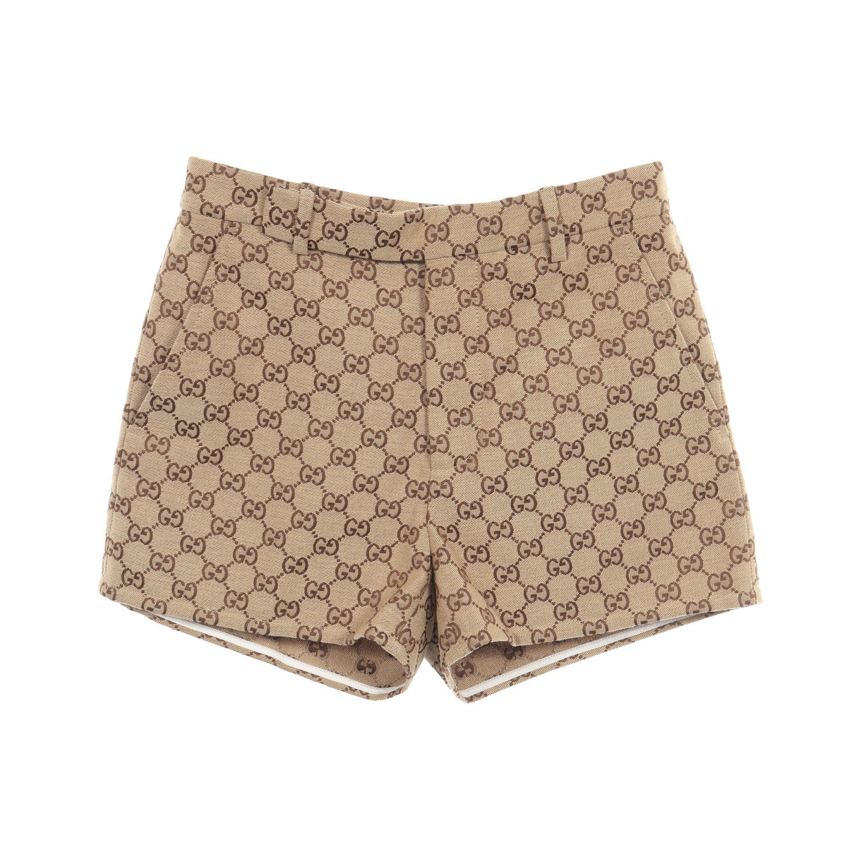 GGキャンバス ショート パンツ コットン ベージュ グッチ
