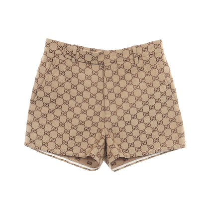 GGキャンバス ショート パンツ コットン ベージュ グッチ