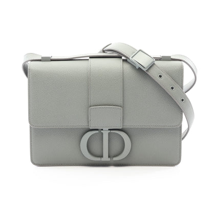 30 MONTAIGNE モンテーニュ ショルダーバッグ レザー グレー クリスチャンディオール