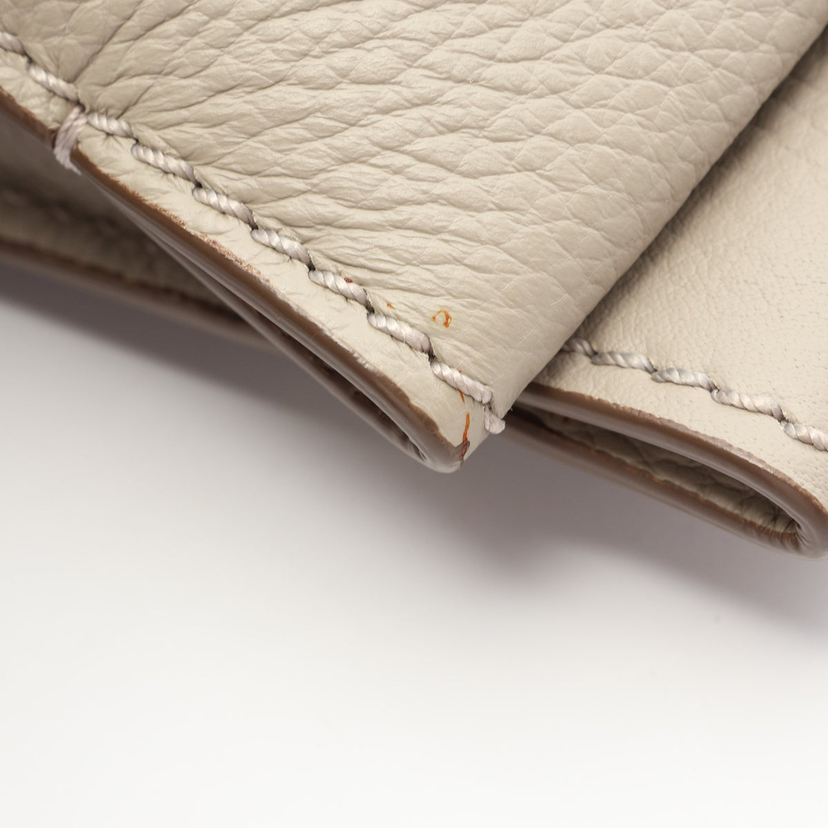 NOTE SHOPPING DUE MANICI ZIP ハンドバッグ トートバッグ レザー グレーベージュ トッズ