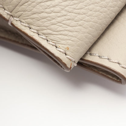 NOTE SHOPPING DUE MANICI ZIP ハンドバッグ トートバッグ レザー グレーベージュ トッズ