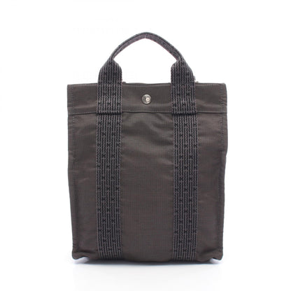 エールライン アドPM バックパック リュックサック ナイロンキャンバス グレー シルバー金具 エルメス