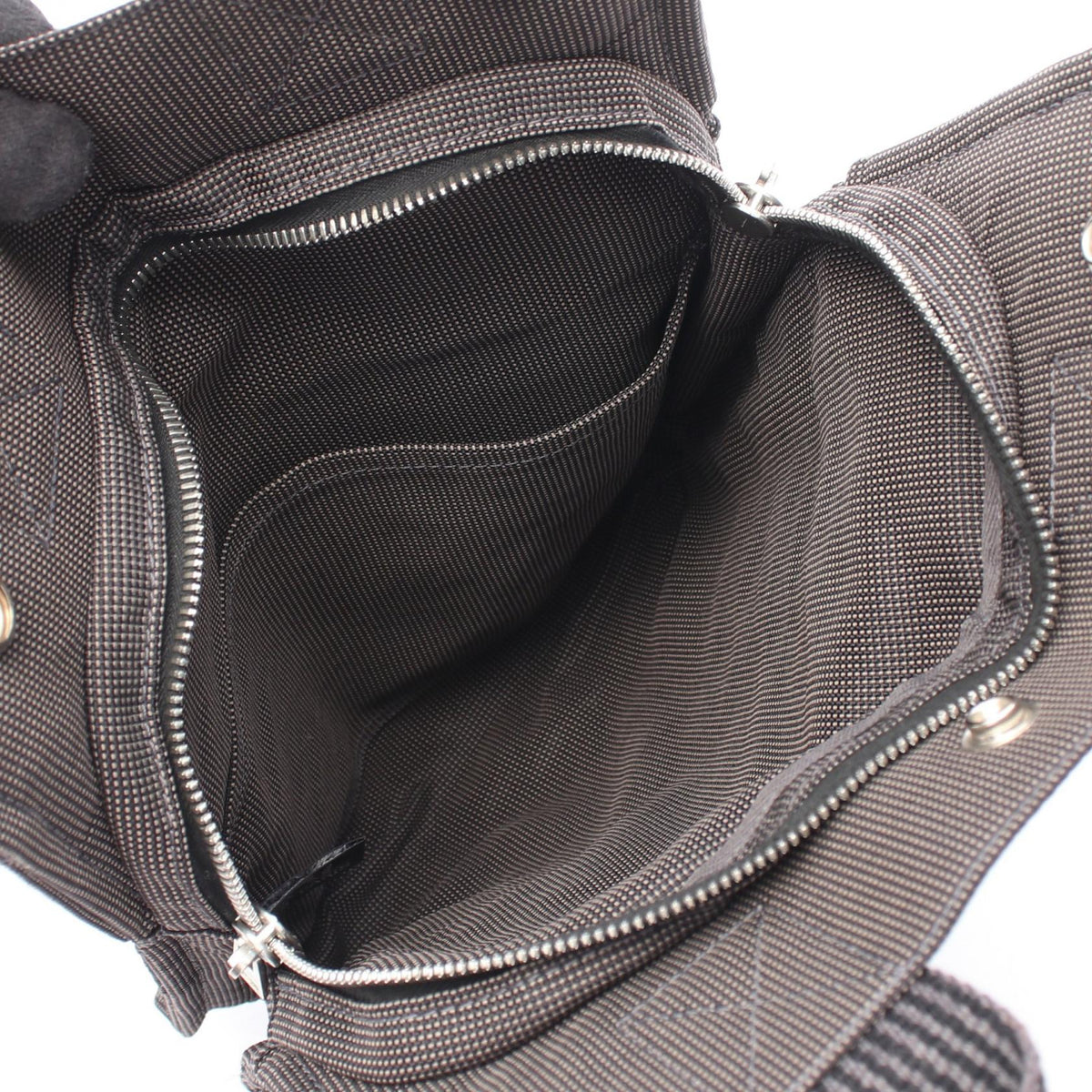 エールライン アドPM バックパック リュックサック ナイロンキャンバス グレー シルバー金具 エルメス