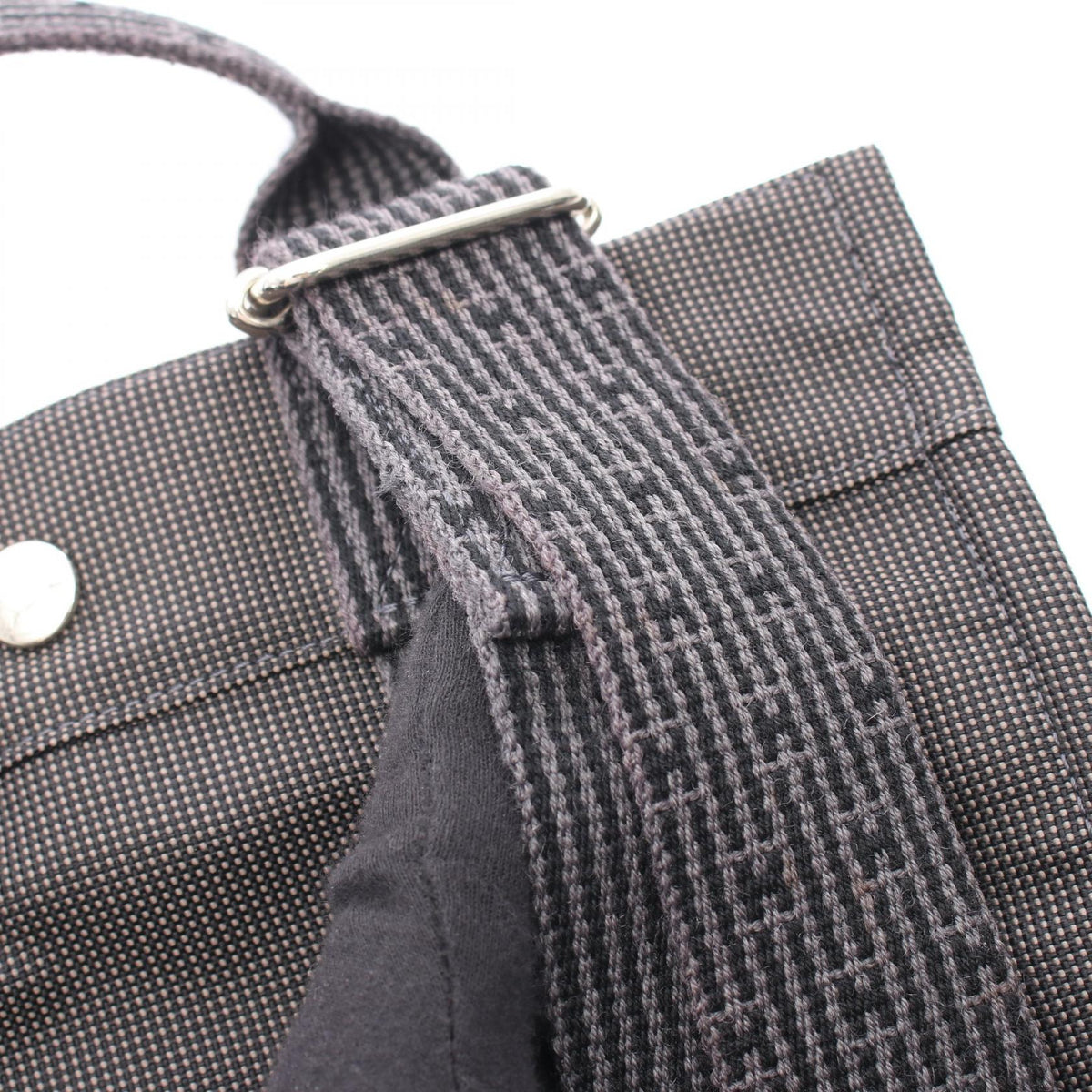 エールライン アドPM バックパック リュックサック ナイロンキャンバス グレー シルバー金具 エルメス