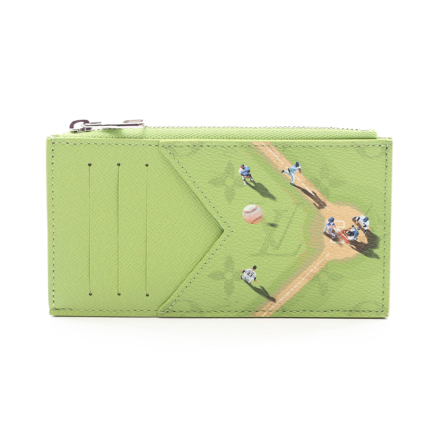 コインカード ホルダー モノグラム ベースボールグリーン カードケース 日本限定 コインケース PVC レザー イエローグリーン ルイヴィトン