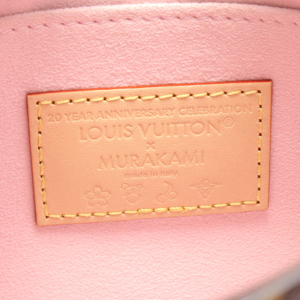 LOUIS VUITTON × 村上隆 ブーローニュ PM モノグラム サクラブラウン チェーンハンドバッグ PVC レザー ブラウン マルチカラー ルイヴィトン