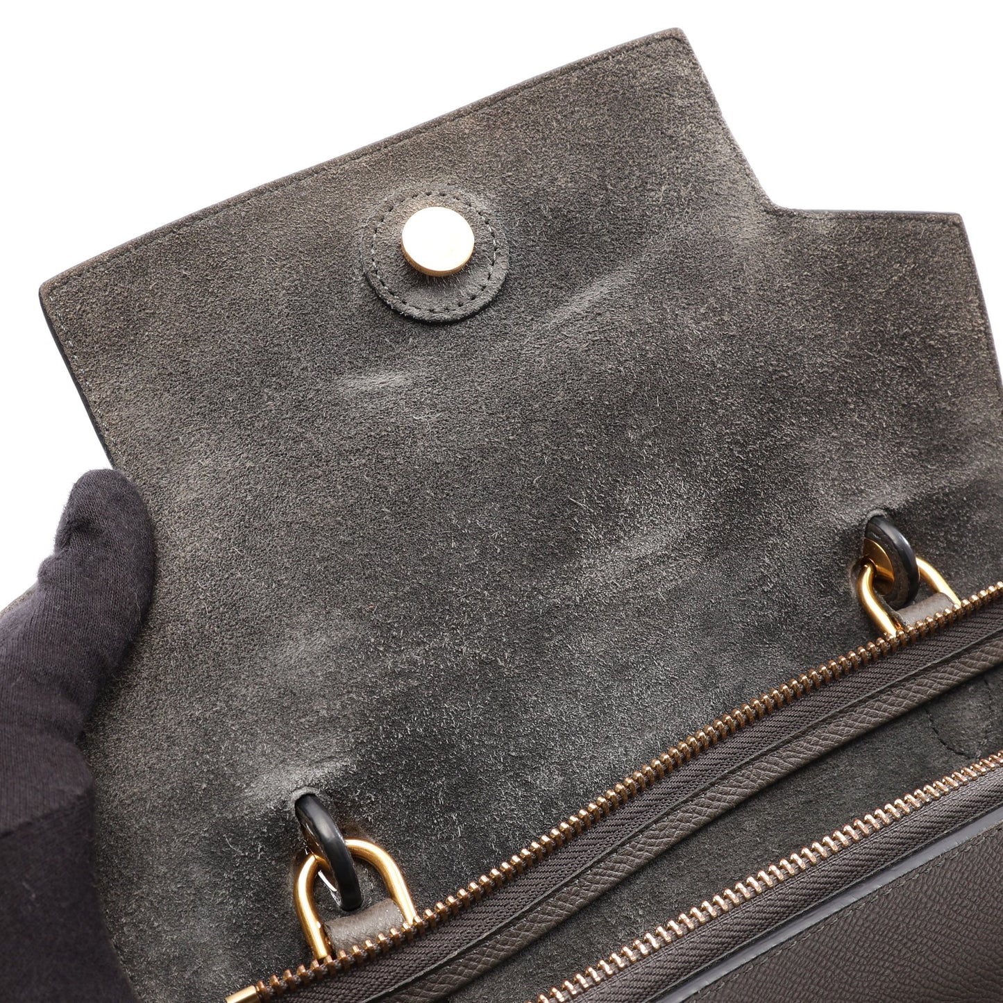 BELT BAG MICRO ベルトバッグ マイクロ 2WAY ハンドバッグ レザー グレー セリーヌ