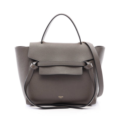 BELT BAG MICRO ベルトバッグ マイクロ 2WAY ハンドバッグ レザー グレー セリーヌ