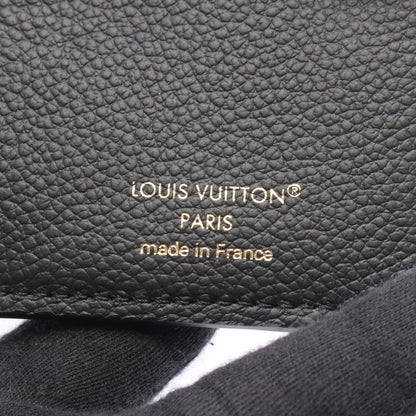 ポルトフォイユ リサ モノグラムアンプラント ノワール 二つ折り財布 レザー ブラック ルイヴィトン
