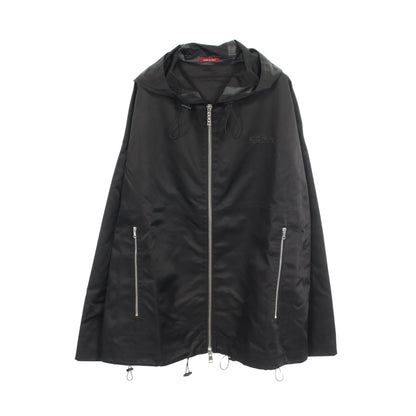 フード付き ジップアップ ジャケット ナイロン ブラック グッチ