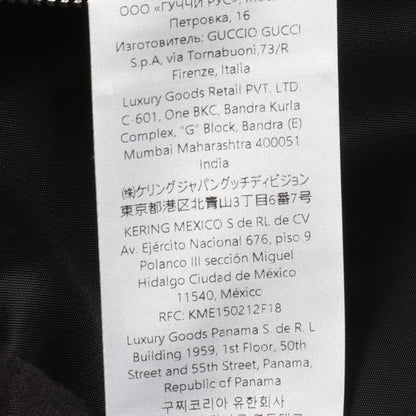 フード付き ジップアップ ジャケット ナイロン ブラック グッチ