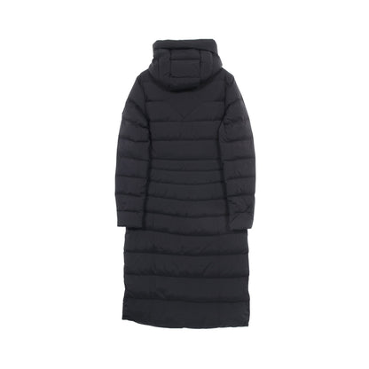 Clair Long Coat クレア フード付き ロング ダウンコート ナイロン ブラック カナダグース
