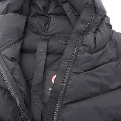 Clair Long Coat クレア フード付き ロング ダウンコート ナイロン ブラック カナダグース