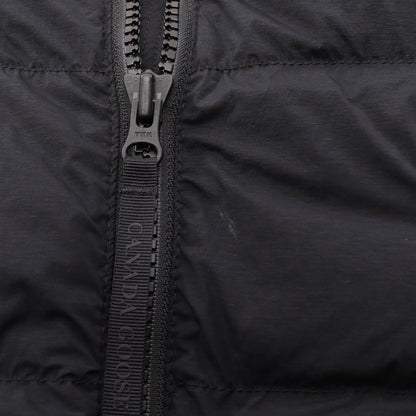Clair Long Coat クレア フード付き ロング ダウンコート ナイロン ブラック カナダグース
