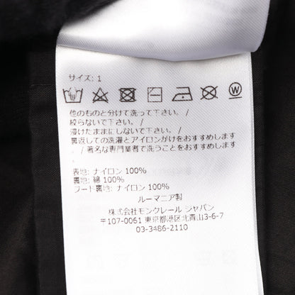 SUIR フード付き ナイロンジャケット ナイロン ブラック モンクレール