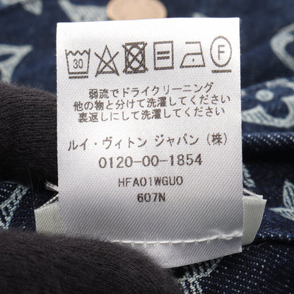モノグラム デニムジャケット コットン インディゴブルー ルイヴィトン