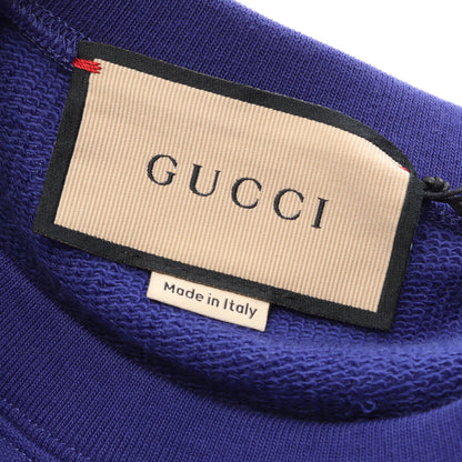 ロゴプリント スウェットシャツ コットン パープル マルチカラー グッチ トップス GUCCI