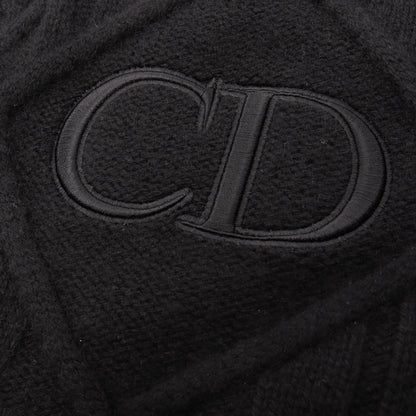 CDロゴ 刺繍 ニット カシミヤ ブラック クリスチャンディオール