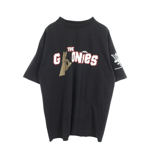 THE Goonies プリント 半袖Tシャツ コットン ブラック ディプロマッツ
