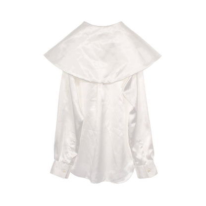 ビッグカラー 長袖 シャツ ホワイト コムデギャルソンコムデギャルソン トップス Comme des Garcons Comme des Garcons