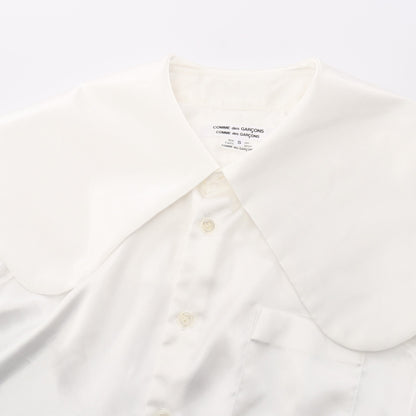 ビッグカラー 長袖 シャツ ホワイト コムデギャルソンコムデギャルソン トップス Comme des Garcons Comme des Garcons