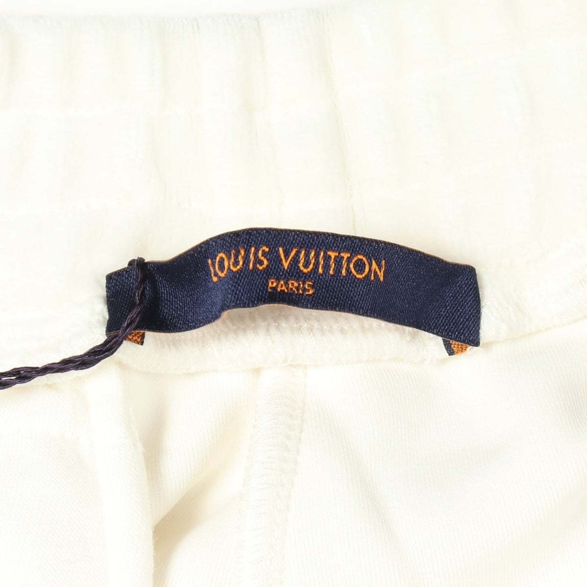 ベロア マルチポケット モノグラム エンボス カーゴパンツ コットン ホワイト ルイヴィトン ボトムス LOUIS VUITTON