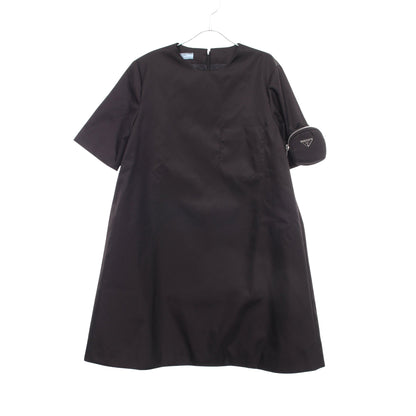 Re-Nylon ワンピース ナイロン ブラック プラダ