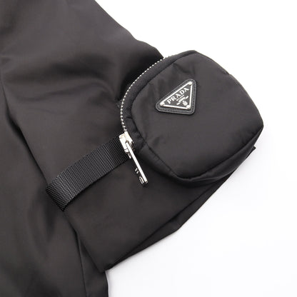 Re-Nylon ワンピース ナイロン ブラック プラダ