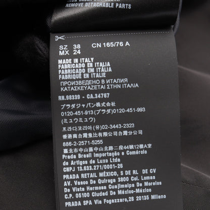Re-Nylon ワンピース ナイロン ブラック プラダ