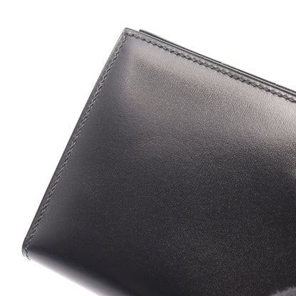 ベアンスフレ モノクローム コンビ金具 二つ折り長財布 ボックスカーフ ブラック B刻印 エルメス