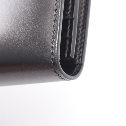 ベアンスフレ モノクローム コンビ金具 二つ折り長財布 ボックスカーフ ブラック B刻印 エルメス