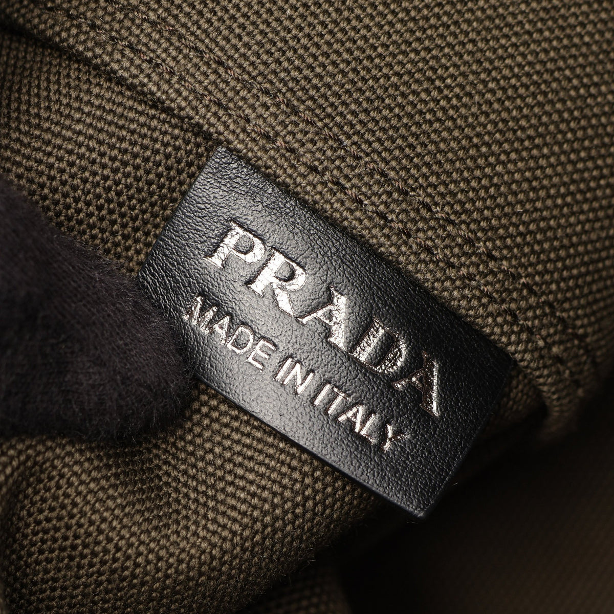 DENIM+CITY CALF 2WAY ハンドバッグ トートバッグ デニム レザー インディゴブルー カーキグリーン ブラック プラダ バッグ PRADA