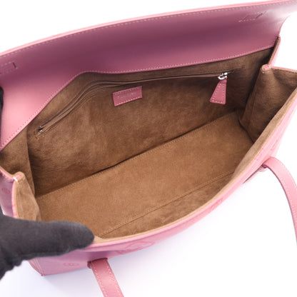 ハッピーバースデイ ハンドバッグ ナイロン レザー ピンク カルティエ